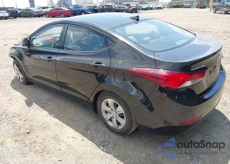 2016 Hyundai Elantra Se from USA, damaged, VIN 5NPDH4AE2GH720649
